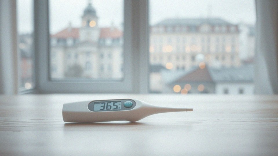 Jakie są typowe wartości temperatury na czole?