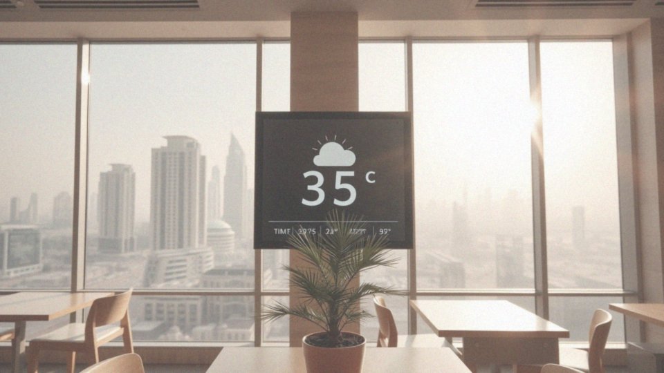 Jakie są miesięczne średnie temperatury w Dubaju?