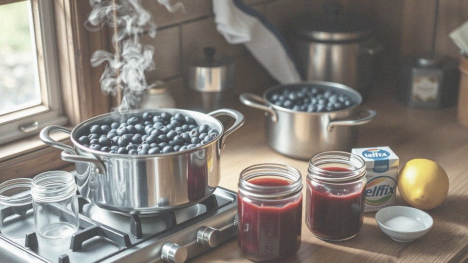 Jak przygotować dżem z borówek amerykańskich z żelfixem?