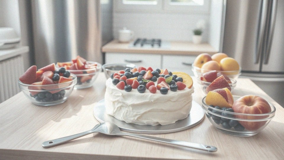 Jak tort lodowy łączy się z owocami?